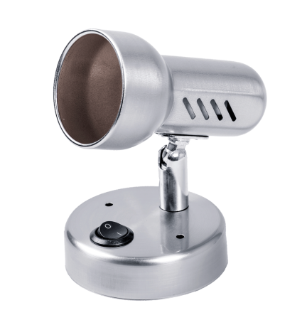 Spoturi LED - Spot bara Rodin crom mat cu soclu E14 si intrerupator
