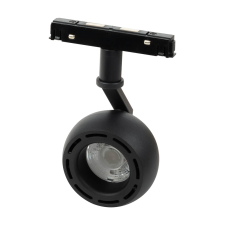 Sina magnetica - Spot LED clasic rotund negru 10W 4000K pentru sina magnetica