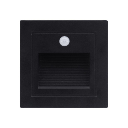 Spot incastrat negru pentru treapta cu senzor de miscare PIR LED 3W lumina calda 3000K IP54 [1]