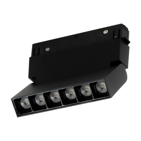 Spoturi - Spot LED fagure reglabil negru de 6W pentru sina magnetica, lumina neutra 4000K