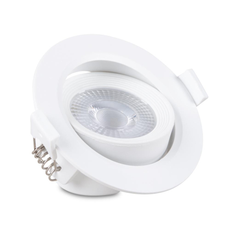 Spoturi LED - Spot LED incastrat rotund 5W cu lumina rece 6500K si dimensiuni 75x45 mm
