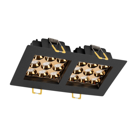 Spoturi LED - Spot LED patrat negru cu lumina neutra 4000K si putere 24W