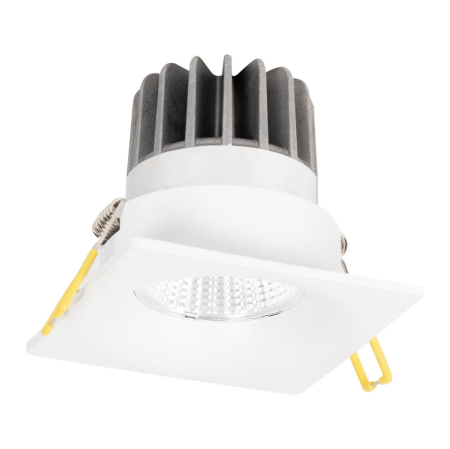 Spoturi LED - Spot LED patrat alb pentru montaj incastrat cu lumina neutra 4000K si protectie IP44