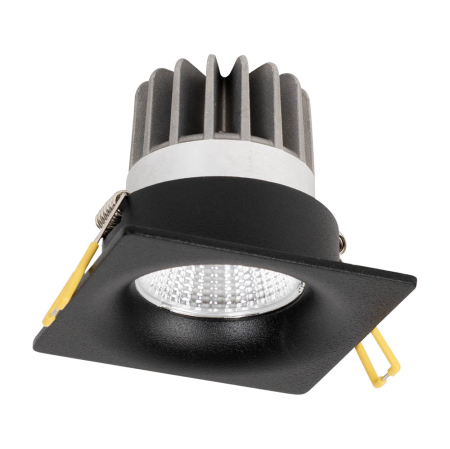 Spoturi LED - Spot LED patrat negru pentru montaj incastrat cu lumina neutra 4000K