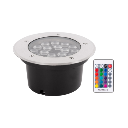 Spot LED pietonal RGB 18W IP65 cu telecomanda pentru alei si pardoseli exterioare [0]