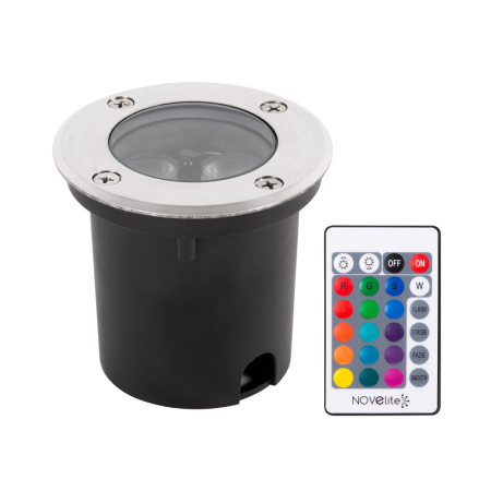 Corpuri iluminat exterior - Spot LED pietonal RGB de 3W cu protectie IP65 pentru pavaj si pardoseala