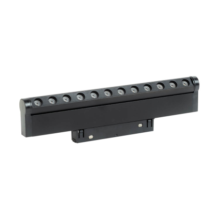 Spoturi - Spot LED negru slim reglabil de 12W pentru sina magnetica 48V cu lumina neutra 4000K
