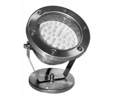 Spot LED cromat din otel inoxidabil pentru piscina cu lumina calda 2700K si protectie IP68 [0]