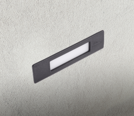 Corpuri iluminat exterior - Spot incastrat negru pentru scara si perete cu protectie IP55