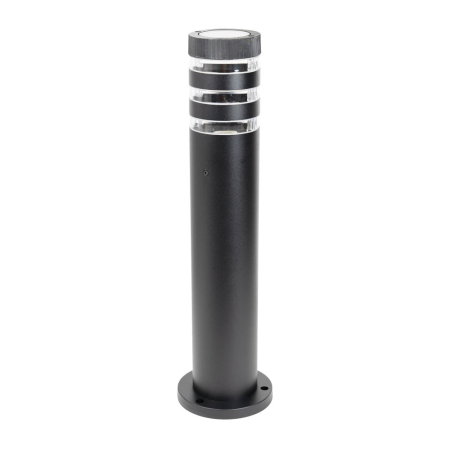 Surse de iluminat - Stalp de iluminat exterior negru Sevila cu dulie E27 si protectie IP44