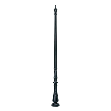 Stalp pietonal clasic negru pentru iluminat exterior cu inaltime de 3500 mm [0]