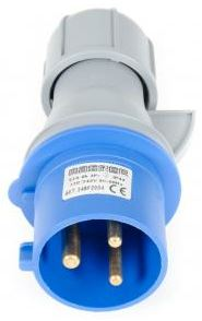 Fise si cuple - Stecher industrial 3P+T 32A 250V cu protectie IP44