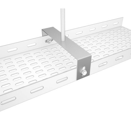 Accesorii Jgheab - Suport de atarnare pregalvanizat pentru jgheab metalic de 150 mm cu montaj pe tija filetata