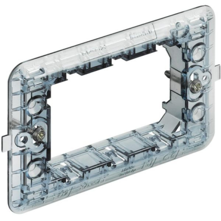 Modular - Suport de montare pentru aparataj standard italian cu 3 module si fixare prin suruburi