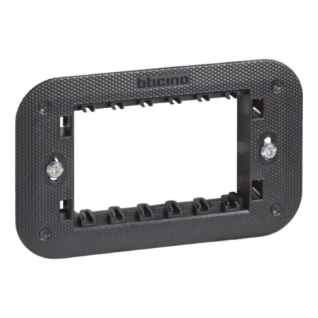 Suport de montaj incastrat pentru aparataj modular cu 3 module Living Now [0]