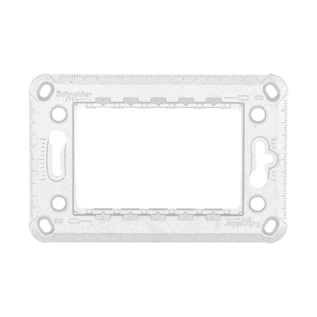 Suport de montare dreptunghiular din zamak pentru 3 module de aparataj modular [0]