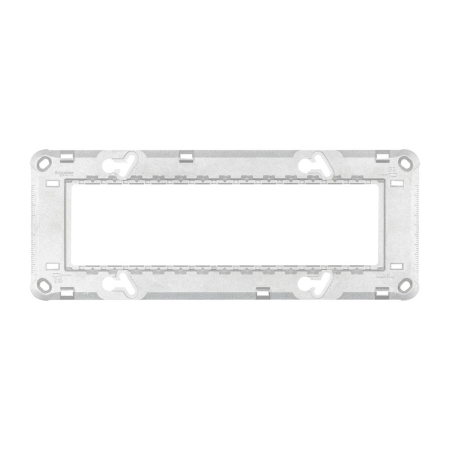 Modular - Suport de montare dreptunghiular din zamak pentru 7 module New Unica