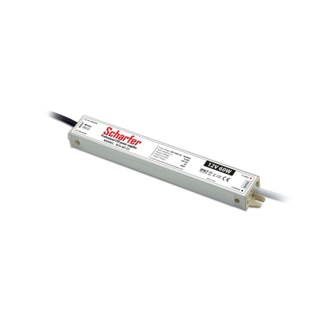 Sursa alimentare banda LED 60W 12V IP67 cu carcasa metalica slim [0]