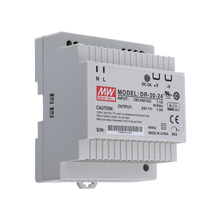 Accesorii - Sursa alimentare MEAN WELL pe sina DIN HDR-30-24, 24V 1,5A