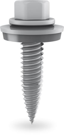 Structura - Surub autofiletant metal 6x25 mm cu cap hexagonal si garnitura EPDM