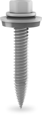 Structura - Surub autoforant metalic 6x38 mm cu garnitura EPDM