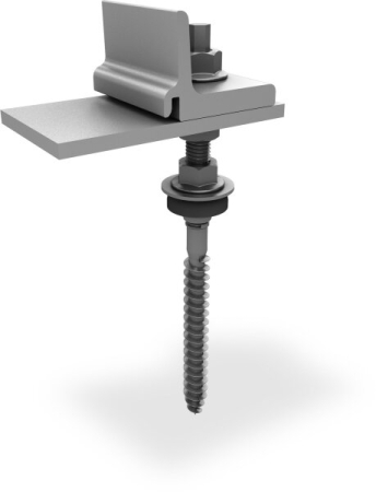 Structura - Surub cu filet dublu M12x300 cu Climber SingleRail pentru structura fotovoltaica