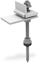 Structura - Surub dublu filet SingleRail Climber M12x200 cu garnitura pentru fibrociment