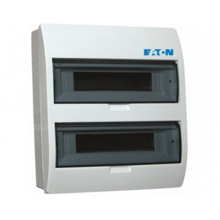 Trasee electrice - Tablou electric aparent din plastic cu 24 module pe 2 randuri si usa transparenta