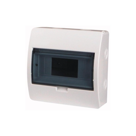 Trasee electrice - Tablou electric aparent cu 8 module si usa transparenta