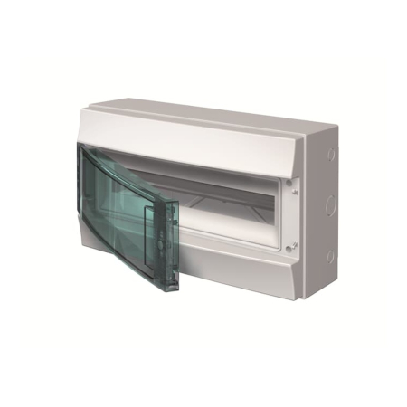 Trasee electrice - Tablou electric aparent IP65 cu 18 module si usa transparenta