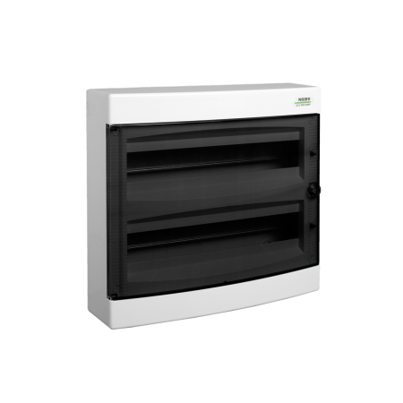 Trasee electrice - Tablou electric aparent din plastic IP40 cu 2 randuri si 36 module usa transparenta