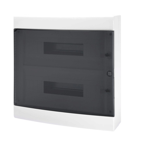 Trasee electrice - Tablou electric aplicat cu 36 module si usa transparenta fumurie