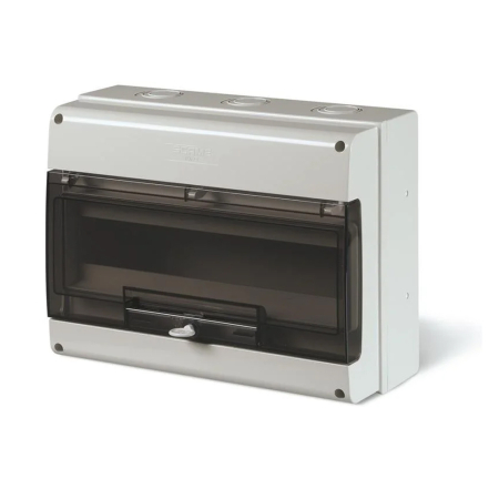 Tablou electric aplicat IP66 cu usa transparenta fumurie pentru 16 module DIN [0]