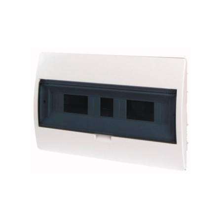 Trasee electrice - Tablou electric incastrat alb cu usa transparenta si 18 module
