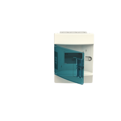 Trasee electrice - Tablou electric incastrat alb cu 4 module si usa transparenta