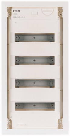 Tablou metalic - Tablou electric incastrat cu 48 module si usa metalica plata alba