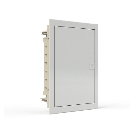 Tablou metalic - Tablou electric incastrat cu 24 module si usa metalica alba