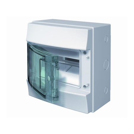 Trasee electrice - Tablou electric din plastic IP65 cu 8 module si usa transparenta pentru montaj aplicat
