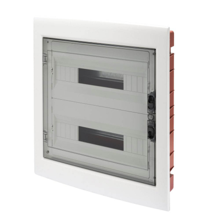 Tablou electric incastrat cu 36 module si usa transparenta fumurie IP40 [0]