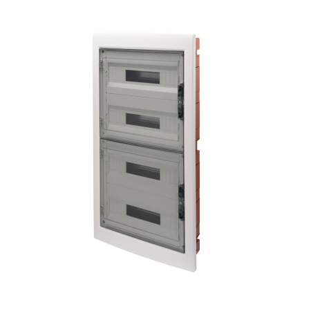 Trasee electrice - Tablou electric incastrat cu 72 module si usa transparenta fumurie