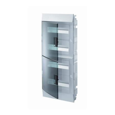 Trasee electrice - Tablou electric incastrat din plastic cu 48 module si usa transparenta