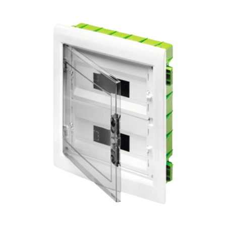 Trasee electrice - Tablou electric incastrat pentru rigips cu 36 module si usa transparenta fumurie