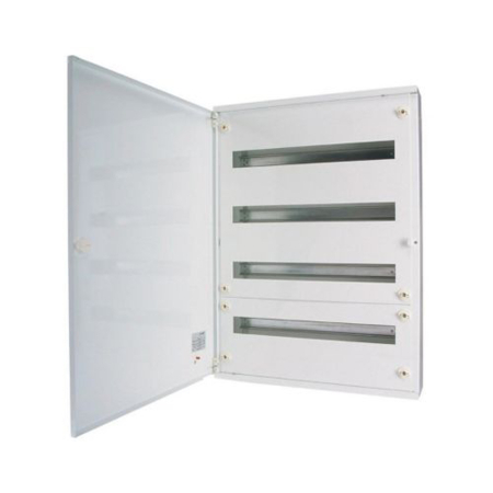 Trasee electrice - Tablou metalic aparent pentru distributie electrica cu 48 module si usa opaca