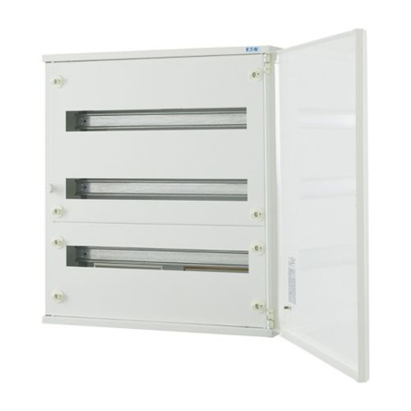 Trasee electrice - Tablou metalic aplicat alb cu 3 randuri si 72 module pentru distributie electrica