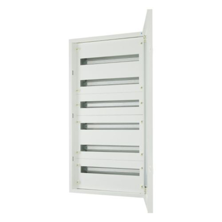Trasee electrice - Tablou metalic incastrat cu usa plina pentru 144 module si 6 randuri