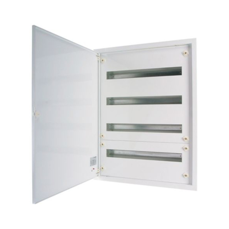 Tablou metalic - Tablou electric metalic incastrat alb cu 96 module si usa plina