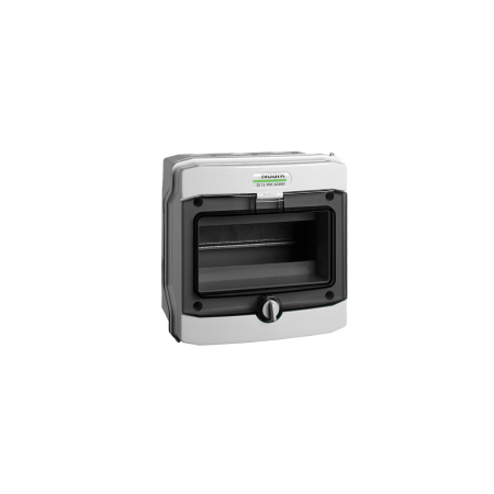 Trasee electrice - Tablou electric din plastic aparent IP65 cu 8 module si usa transparenta