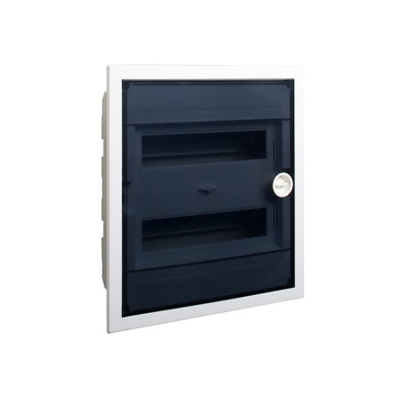 Trasee electrice - Tablou electric din plastic incastrat cu 24 module si usa transparenta IP40