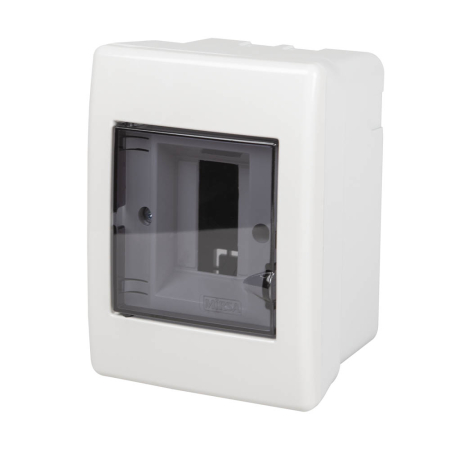 Trasee electrice - Tablou de sigurante aparent din plastic cu 2 module si usa transparenta