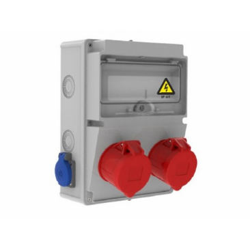 Organizare Santier - Tablou Sigurante 2P (5x32A) 380V + 2P (1x16A) 220V IP44